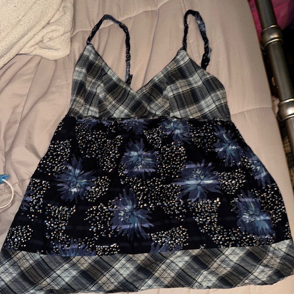 Calvin Klein Jeans. Blue and white. Size small and barely worn.